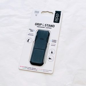 NEW Clckr Grip & Stand Phone Grip Enhancer Black